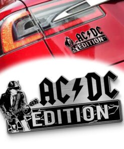 AC/DC Edition Laser Engraved Car Name Emblem