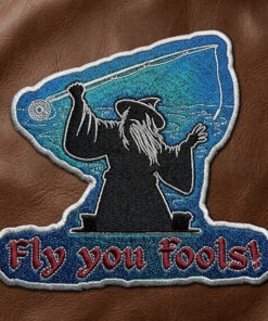 Fly You Fools! Fly Fishing Iron-on Patch